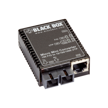 BLACK BOX 10/100Bt 100Bfx Mm 5K Sc Media Converter LMC402A